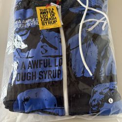 Asaali × Awful Lot of Cough Syrup Hand Screen printed cartel hoodie