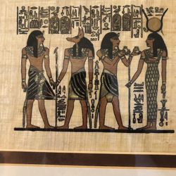 Egyptian Hand Painting By Local Artist On Papyrus Paper