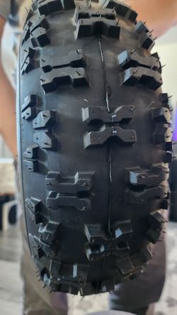 New Tire on A Go Kart Wheel
