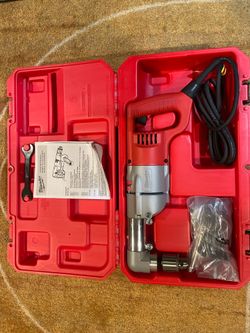 Milwaukee 7 Amp Corded 1/2 in. Corded Right-Angle Drill Kit with Hard Case