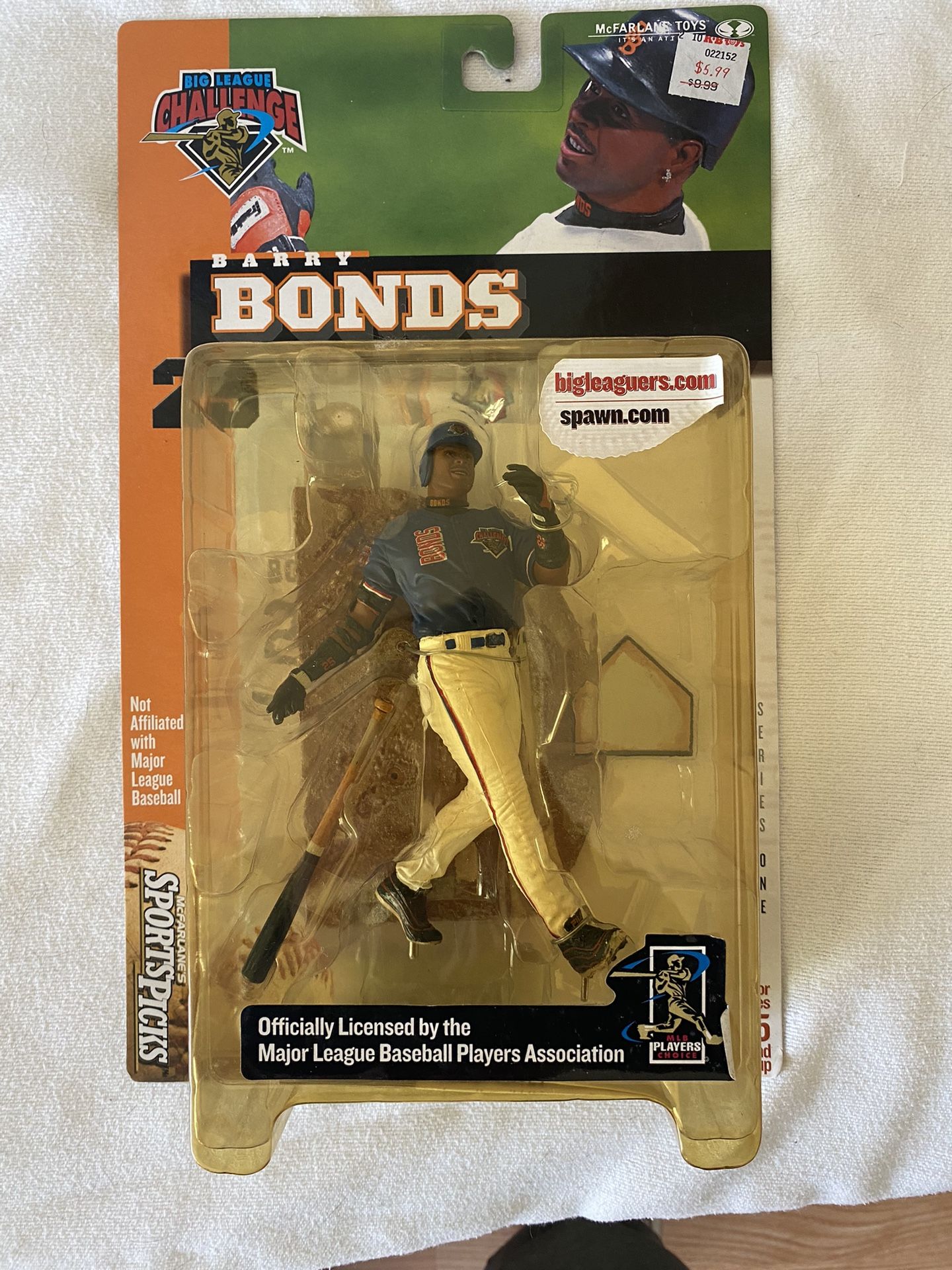 2000 McFarlane Sportspicks Barry Bonds Blue Jersey