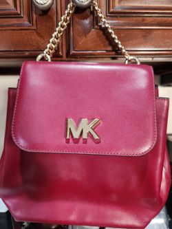 Michael KORS MOTT MAROON BACKPACK PURSE