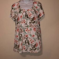 NWOT Size XL Floral Shirt 