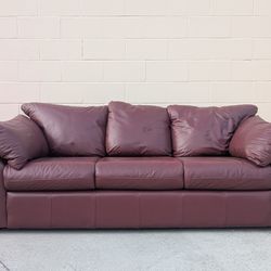 Leather couch sofa