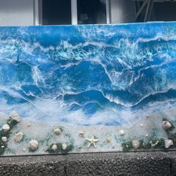 Handmade Ocean Wall Art In Epoxy 🌊