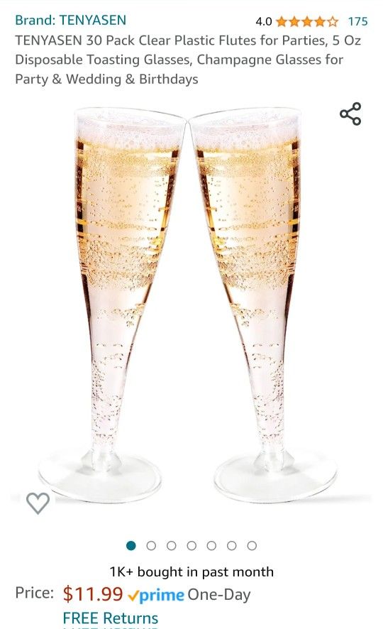 Plastic Champagne Flutes