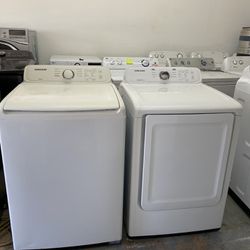 Set  Washer And Dryer Samsung  Working Good 