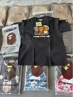 A Bathing Ape 3 ape T shirts size small