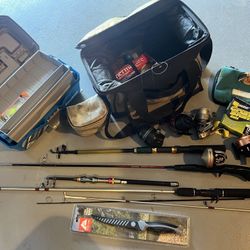Shimano Fishing Bag, Reel, And More!