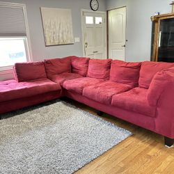 Red Sectional Sofa