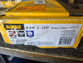 DEWALT DWRHS12D131 3-1/4" x .131 21° Framing Nails Full Round Head