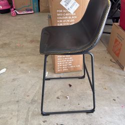 Three Black Bar Stool Chairs (unused) 2 Still In Box 