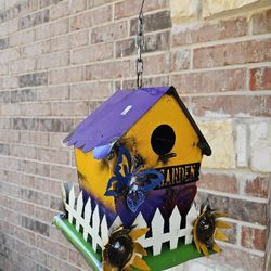 Metal Bird GARDEN House (Yard Art) Pottery, Talavera, Clay Pots. $35 Each