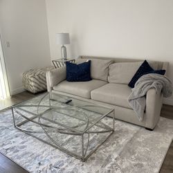 Light Grey / Taupe 2 seater couch 