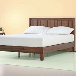 New In A Box King Size Platform Bed Frame $200 Or $445 With 10” Gel Memory Foam Mattress 
