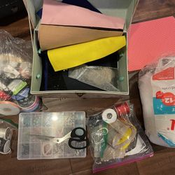 Art And Crafts Beads Treasure Box Fabric Paper Stuffing