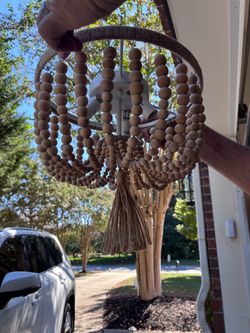 12” boho light fixture.
