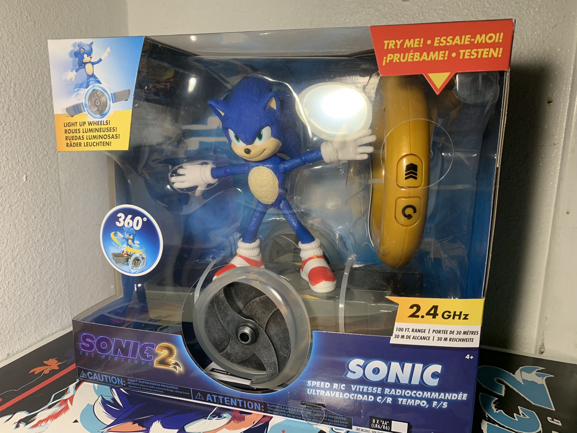 Sonic the Hedgehog 2 - Sonic Speed Remote Control R/C Inspired by the Sonic  2 Movie 
