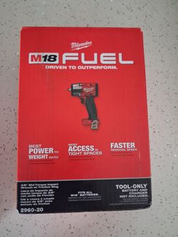 Milwaukee m18 fuel impact 3/8 mid torque