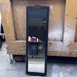 Full-Length Mirror Jewelry Cabinet – Wall or Door Mounted Organizer