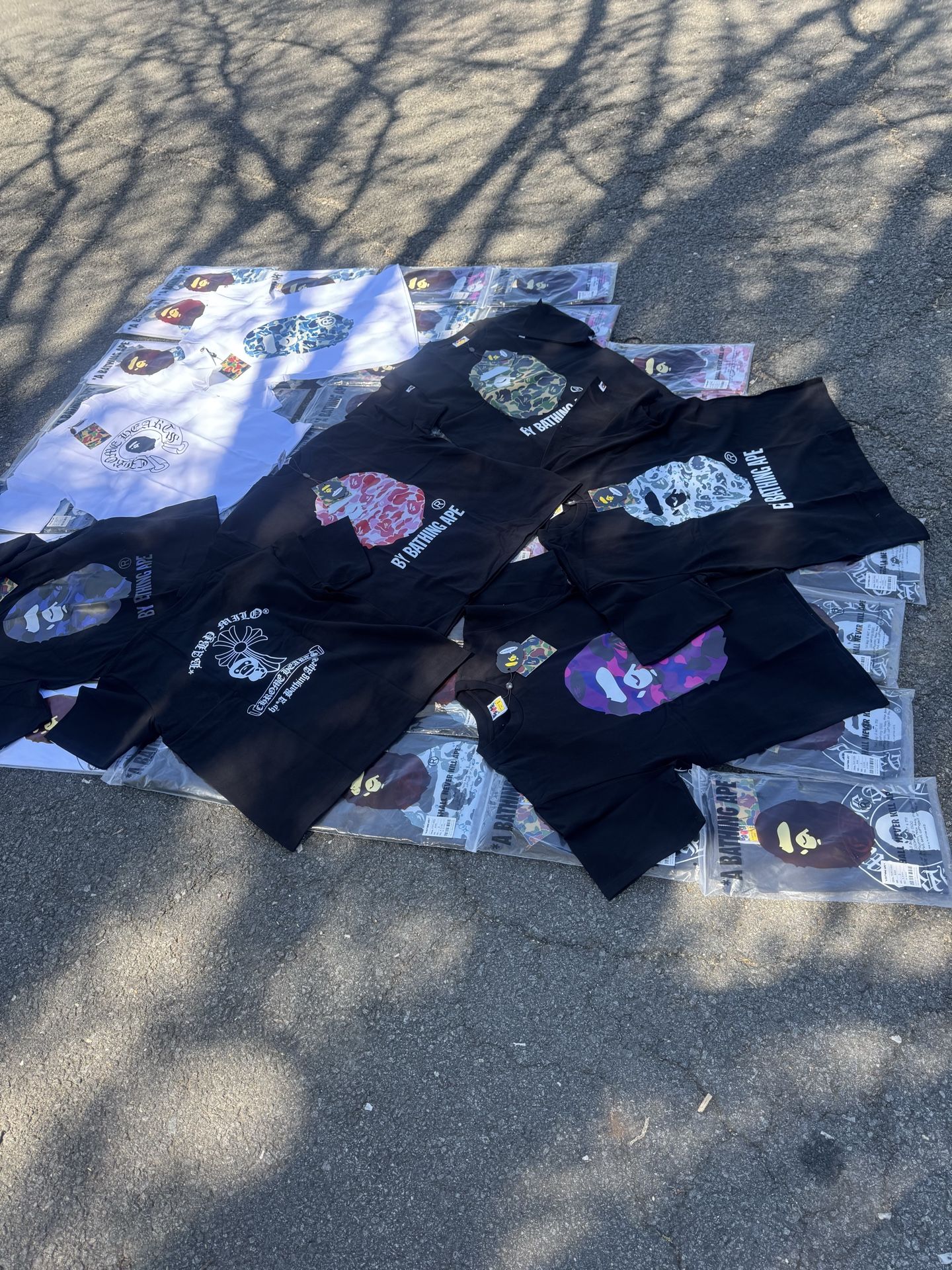 Chrome & Bape t-shirts