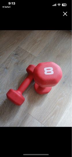 2 NEW Dumbbell 8 Pounds Weight Training  Arm Lifting Arm Exercise Work Out Home Office