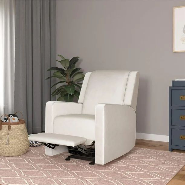  Robyn Nursery Glider Recliner Chair, White