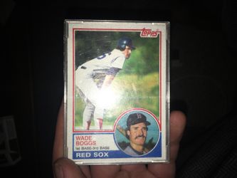 1983 Wade Boggs Topps baseball card