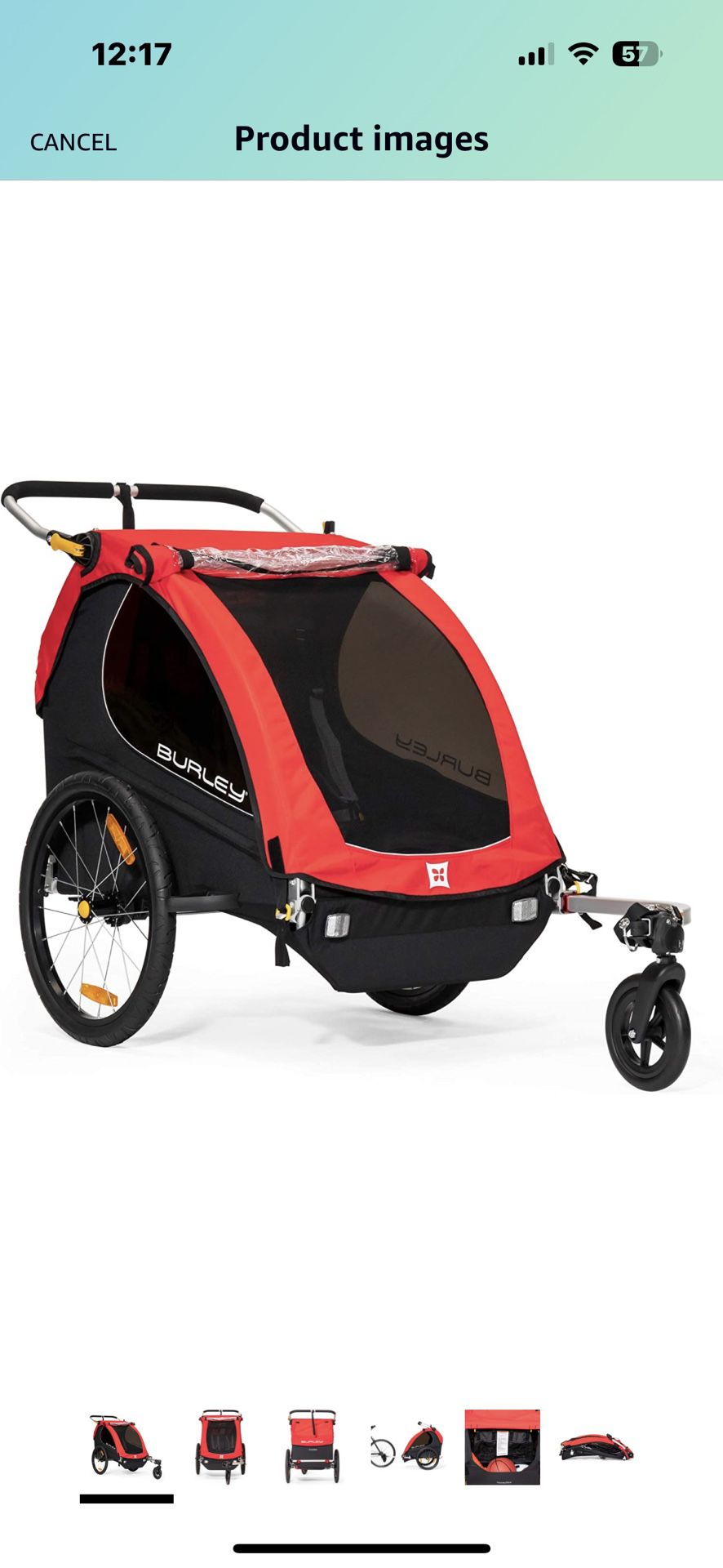 Burley Bee kids bike trailer/stroller