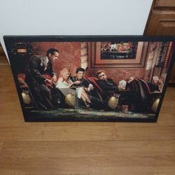  Marilyn Monroe Elvis And James Dean In The Movie Theater Canvas Painting That Lights Up