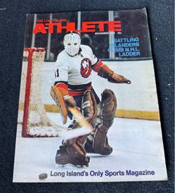 Vintage Nov 1974 The Long Island Athlete Magazine New York Islanders Billy Smith Goalie