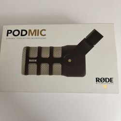 Rode PodMic Cardioid Dynamic Broadcast Microphone, Black