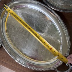 Large vintage silver platter