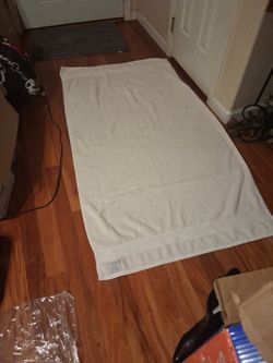 Plush White Bath Sheet, 34" X 64"