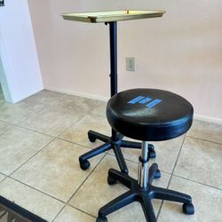 NEW Salon Tray And Roller Chair 