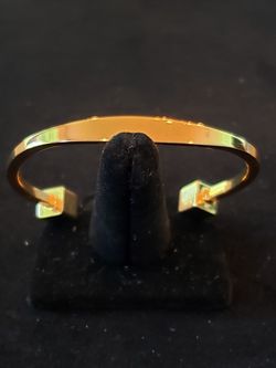 J. Crew gold tone cuff bracelet.