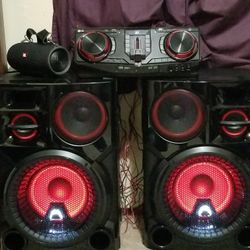 LG Cj98 3500Watt Party Speaker Set