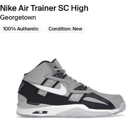 NIKE AIR TRAINER SC HIGH WOLF GREY OBSIDIAN SIZE 6