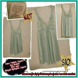 Petra Fashions Lingerie size Medium Babydoll Nightgown - Mint