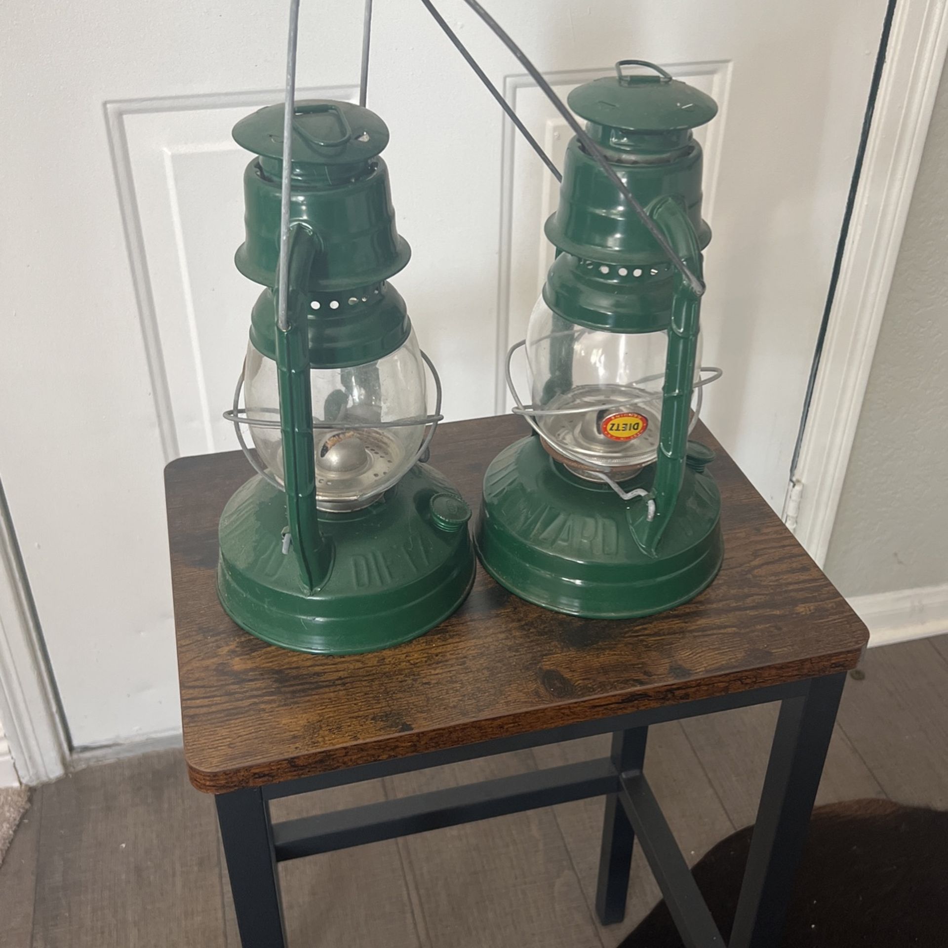 Vintage kerosene lamps