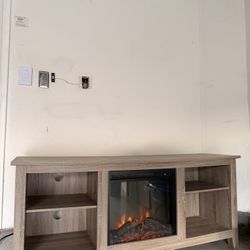 TV Stand with Electric Fireplace