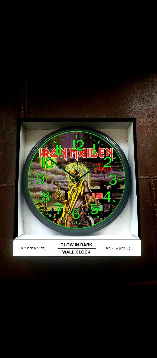 Glow In The Dark Wall Clock Iron Maiden Fender Wall Clock Statocaster Gibson Clock Les Paul Lounge Clock Harley Davidson Jack Daniels Garage Clock