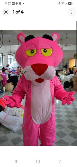 Pink Panther Mascot Costume Adult