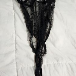 Black Lace Bodysuit (Size: 0)