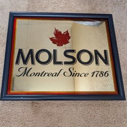 Molson Beer Bar Mirror