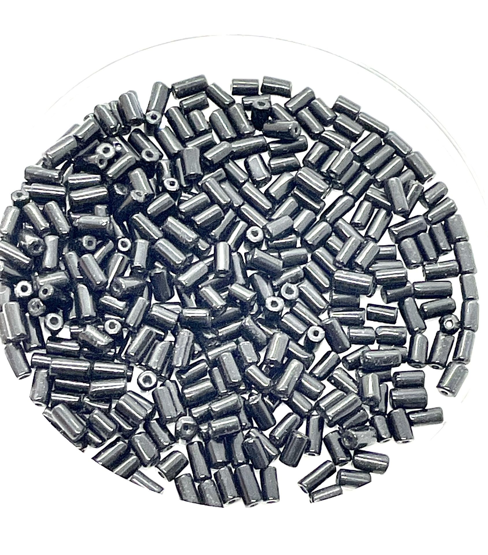 Large Lot Of 6mm Onyx Tube Beads 