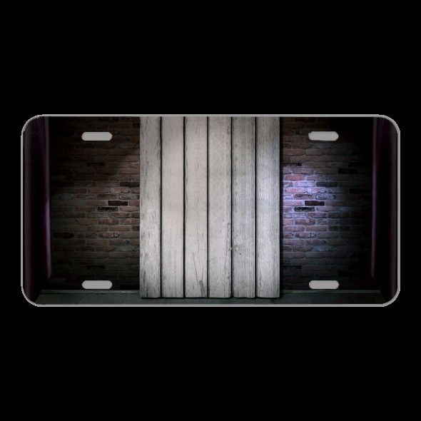 License Plate Novelty Car Front Stage Boards Theater Texture