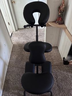 Portable Massage Chair Black Folding also for tattooing
