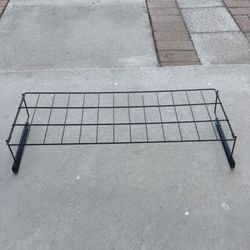 ► Shoe Rack Metal Organizer add on shelf 24” x 8” x 5.5” w/ Bottom Clamps