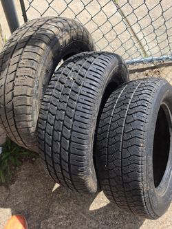 Assorted Tires: Michelin 195/60 R14, Goodyear Wingfoot HP P185/60R14, Firestone F-570 175/70R13